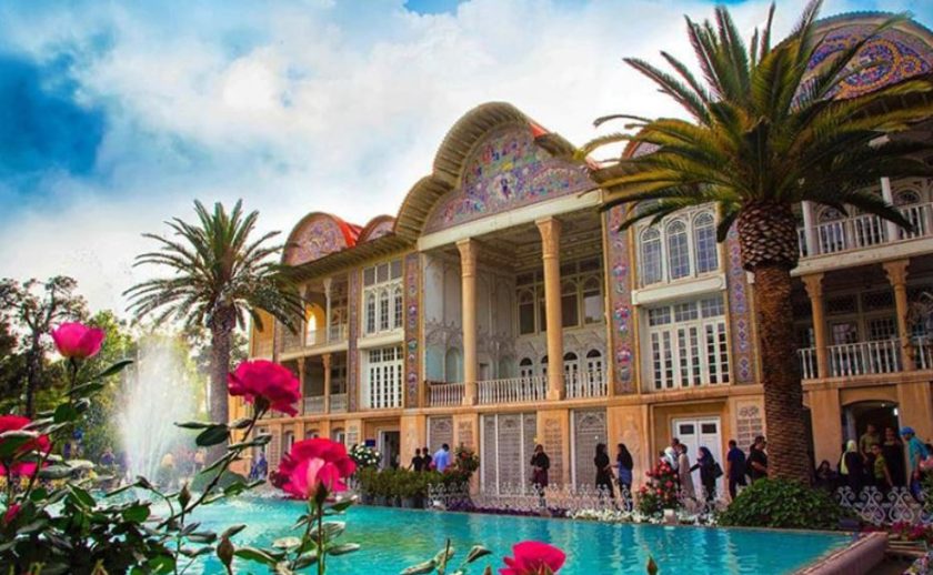 معماری باغ ارم شیراز